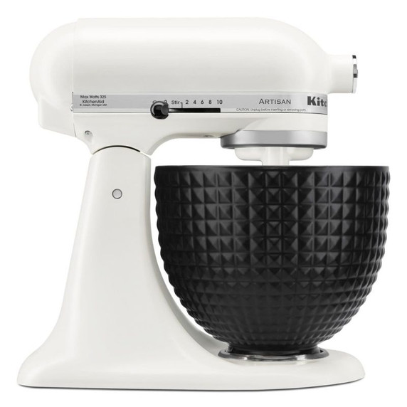 Kitchenaid® 5 Quart Black Studded Ceramic Bowl KSM2CB5LS