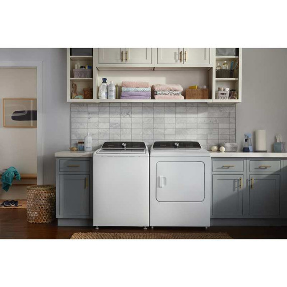 Whirlpool® 7.0 Cu. Ft. Top Load Gas Moisture Sensing Dryer with Steam WGD5050LW