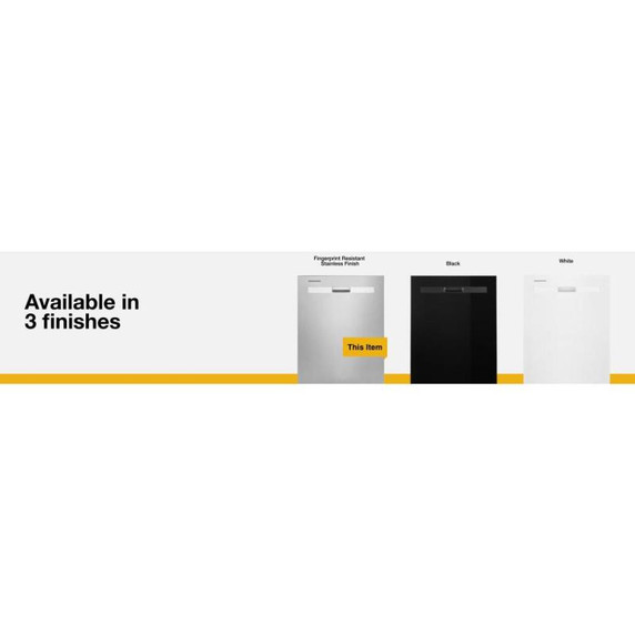 Whirlpool® Quiet Dishwasher with Boost Cycle and Pocket Handle WDP540HAMZ