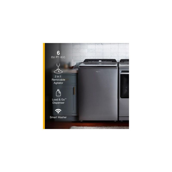 Whirlpool® 6.0 - 6.1 cu. ft. I.E.C. Top Load Washer with 2 in 1 Removable Agitator WTW8127LC