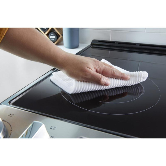 4.8 Cu. Ft. Whirlpool® Electric Range with Frozen Bake™ Technology YWEE515S0LS