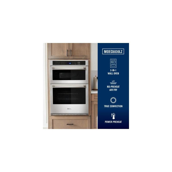 Maytag® 30-inch Wall Oven Microwave Combo with Air Fry and Basket - 6.4 cu. ft. MOEC6030LZ