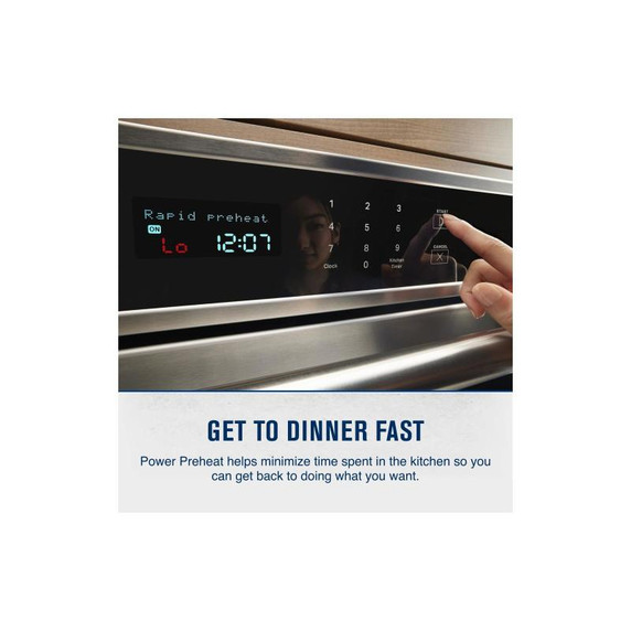 Maytag® 30-inch Single Wall Oven with Air Fry and Basket - 5.0 cu. ft. MOES6030LZ