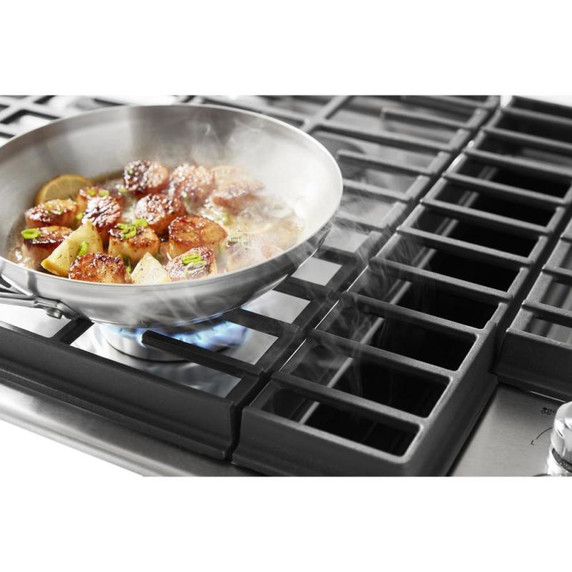 Kitchenaid® 36" 5 Burner Gas Downdraft Cooktop KCGD506GSS