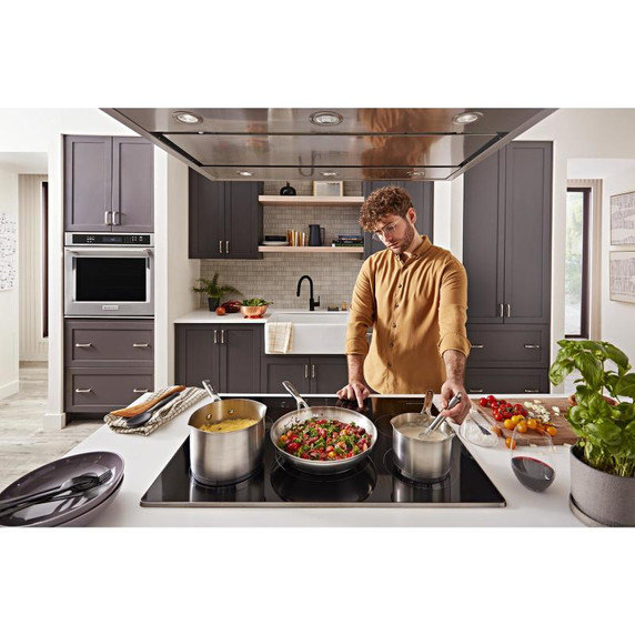 Kitchenaid® 30-Inch 5-Element Sensor Induction Cooktop KCIG550JSS