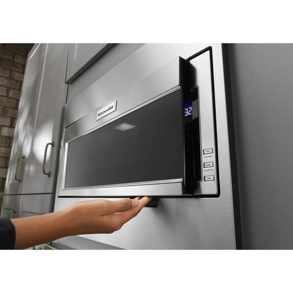 Built-In Low Profile Microwave Standard Trim Kit with Pocket Handle, Stainless Steel W11451313