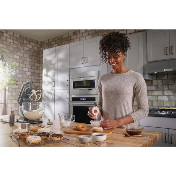 Built-In Low Profile Microwave Standard Trim Kit with Pocket Handle, Stainless Steel W11451313