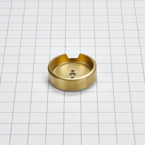 Range Brass Knob Bezel, Griddle W11317495
