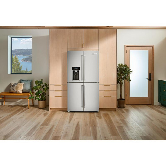 Kitchenaid® 36" Counter-Depth 19.4 Cu Ft 4-Door Refrigerator with Flexible Temperature Zone KRQC736RPS