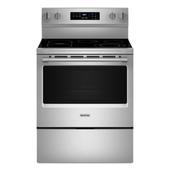 Maytag® 30-Inch Convection Electric Range With No Preheat Air Fry and Air Baking - 5.3 Cu. Ft. YMFES6030RZ