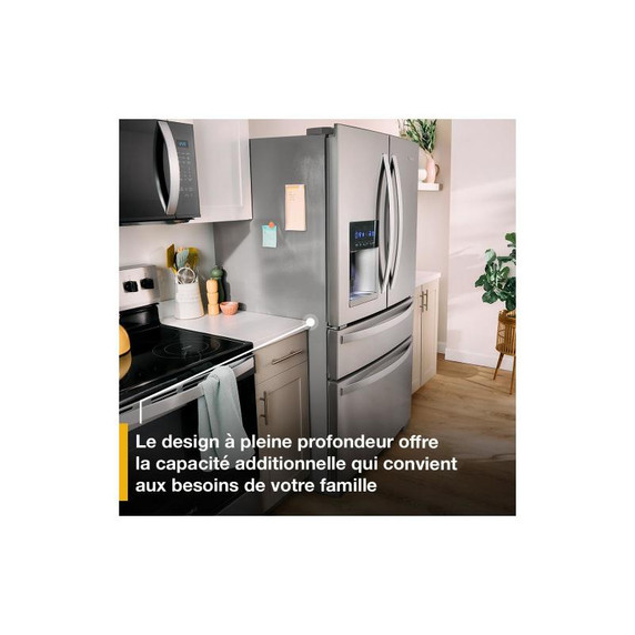 Whirlpool® 36-Inch Wide Counter-Depth French Door Bottom Mount Refrigerator - 20 cu. ft. WRFC2036RZ