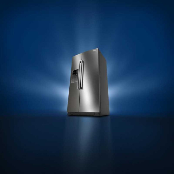 Maytag® 36-inch Wide Full-Depth Side-by-Side Refrigerator with Arctic Blue Interior - 28.3 Cu. Ft. MRSF6636RZ