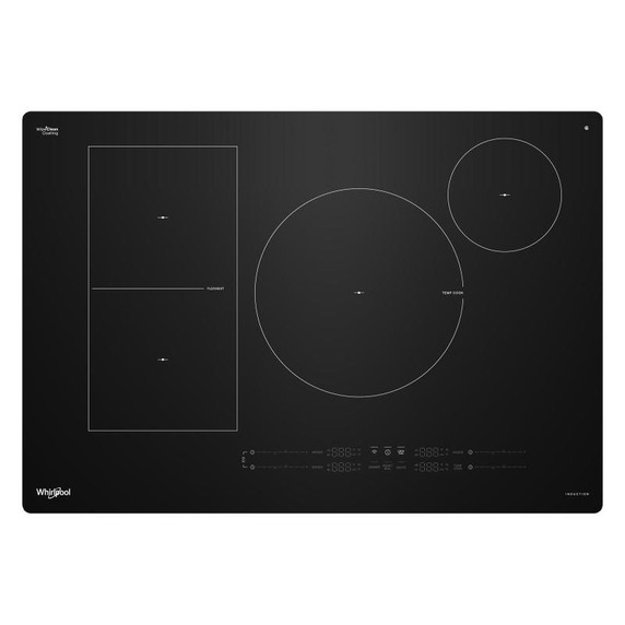 Whirlpool® 30" Intelligent Induction Cooktop with Temp Cook™ Technology and WipeClean™ Coating WCIT7530SB