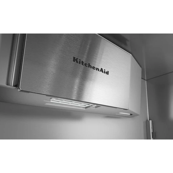 Kitchenaid® 20.8 Cu. Ft. 36" Built-In French Door Bottom Mount Refrigerator with Platinum Interior KBFN536SJP