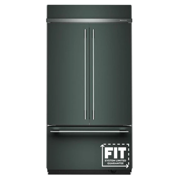 Kitchenaid® 24.2 Cu. Ft. 42" Built-In French Door Bottom Mount Refrigerator with Platinum Interior KBFN542SJP