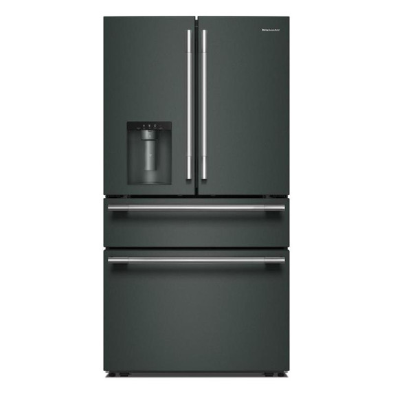 Kitchenaid® 29 cu. ft. French Door Refrigerator with Exterior Water and Ice and FreshChill™ Full-Width Refrigerated Drawer KRMF436SJP