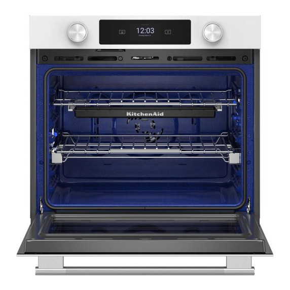 Kitchenaid® 30-inch Smart Electric Single Wall Oven with Assisted Cooking Modes - White KOES730SWH
