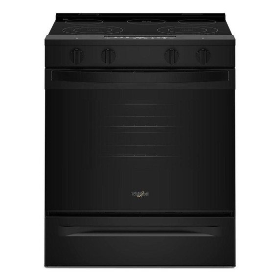 Whirlpool® 30-inch Electric Smart Range with No Preheat Mode and Steam Clean YWSES3330TB