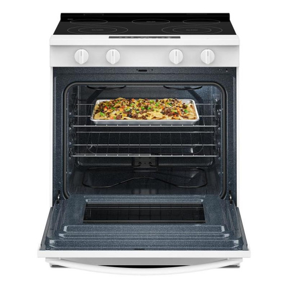 Whirlpool® 30-inch Electric Smart Range with No Preheat Mode and Steam Clean YWSES3330TW