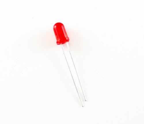 LED, red, diffuse type, 5 mm
