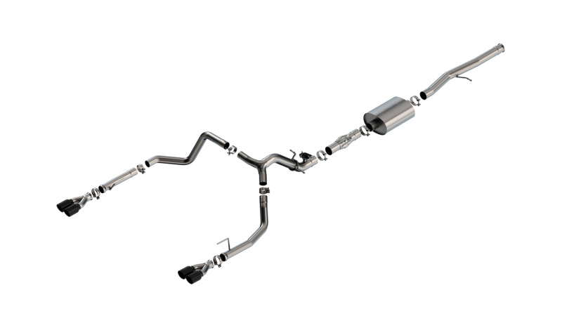 Borla 2024 Chevy Silverado 1500 6.2L V8 ATAK Catback Exhaust w/ Simulator - Black Chrome - 140997BC