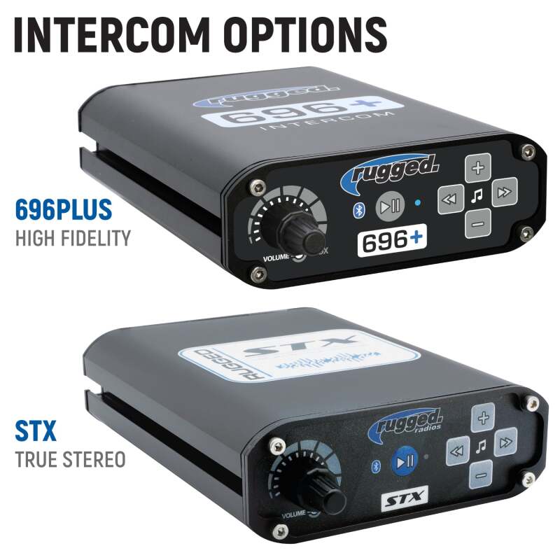 Rugged Radios Polaris RZR XP 1000 Complete Comm Kit with BT Intercom 2-Way Radio 696 Plus / G1 GMRS - XP1-696-G1-HK