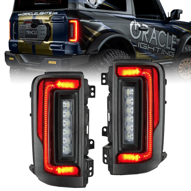 Oracle 21-23 Ford Bronco Flush Style LED Taillights - Tinted - 5892-504-T