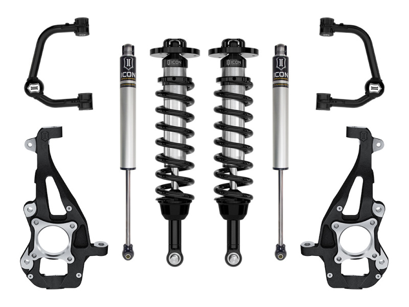 ICON 21-23 Ford F150 4WD 3.5-4.5in  Stage 1 Suspension System With Tubular Upper Control Arms - K93141T