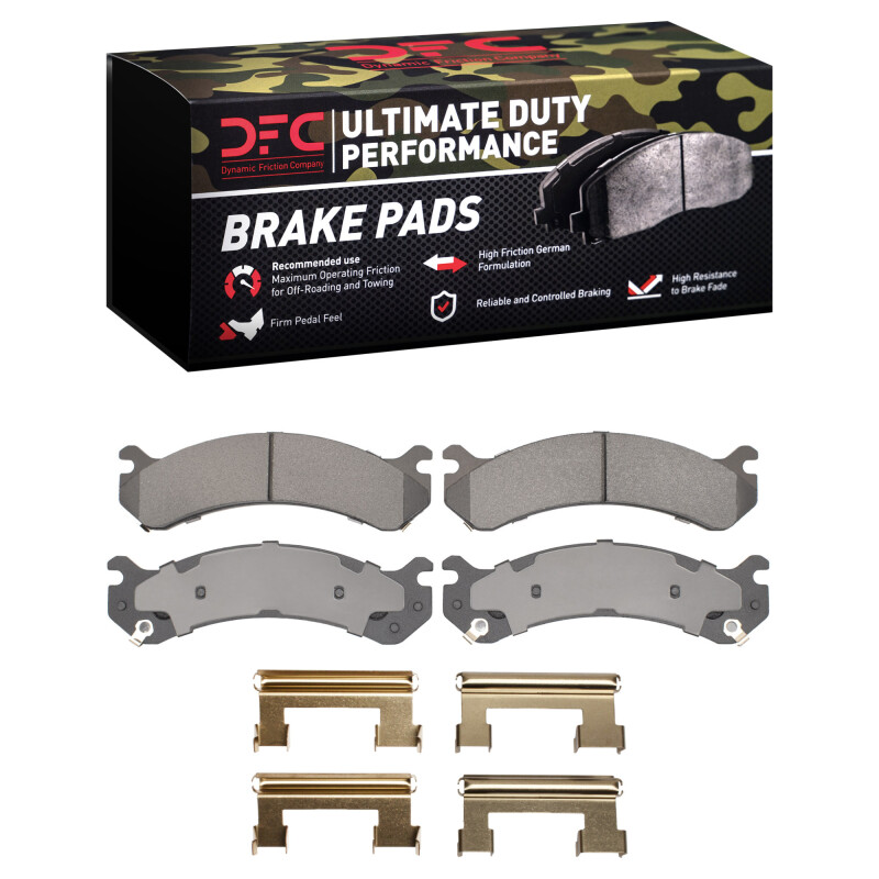 DFC 99-20 Cadillac DTS Front Ultimate Duty Performance Brake Pads and Hardware Kit - 1400-0784-01