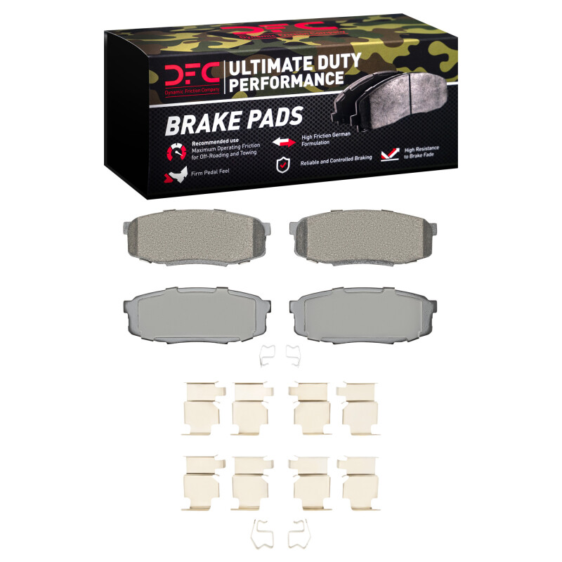 DFC 07-22 Lexus LX570 Rear Ultimate Duty Performance Brake Pads and Hardware Kit - 1400-1304-01