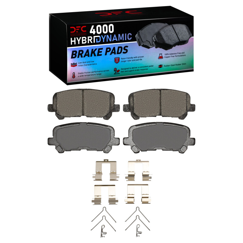DFC 07-25 Acura ZDX Rear 4000 HybriDynamic Brake Pads and Hardware Kit - 4000-1724-01