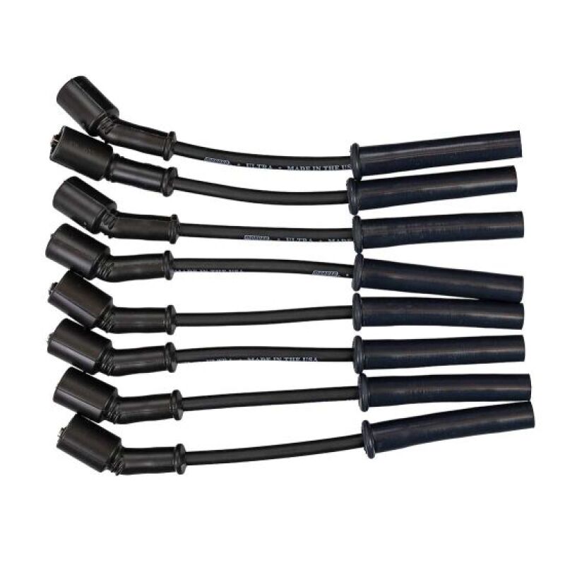 Moroso GM Gen V LT1/LT4 Ultra 350 8mm Multi-Angle Boot Ignition Spark Plug Wire Set - Black - 51035