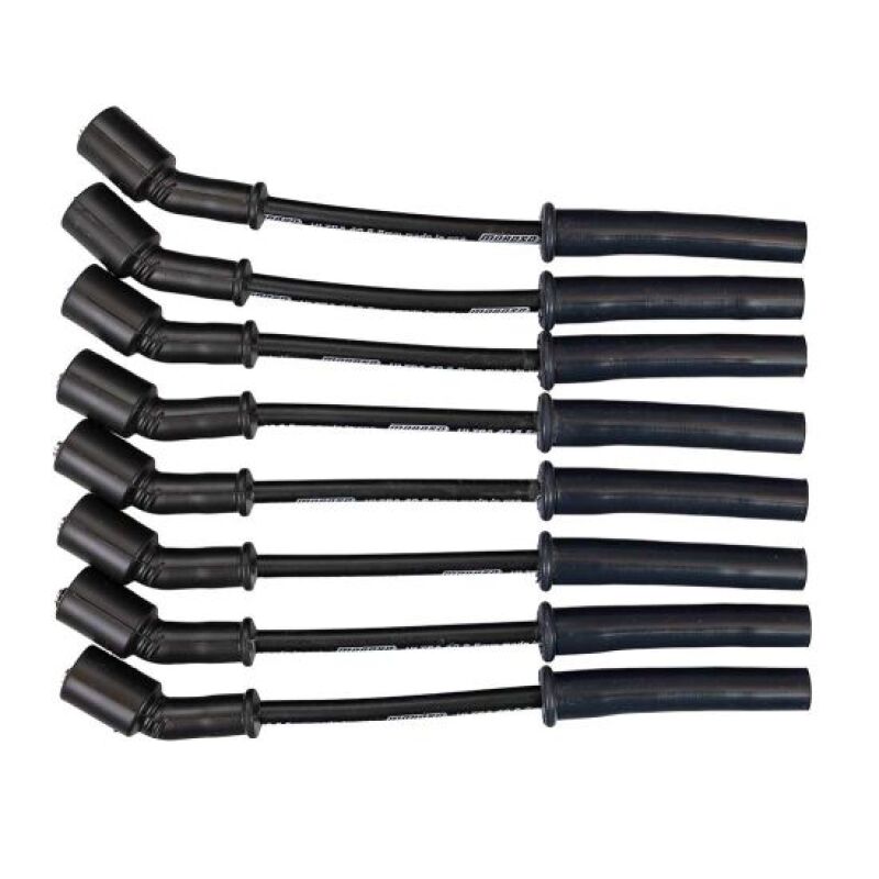 Moroso GM GenV LT1/LT4 5.3L/6.2L/6.6L Ultra 40 8.5mm Multi-Angle Boot Spark Plug Wire Set - Black - 73753