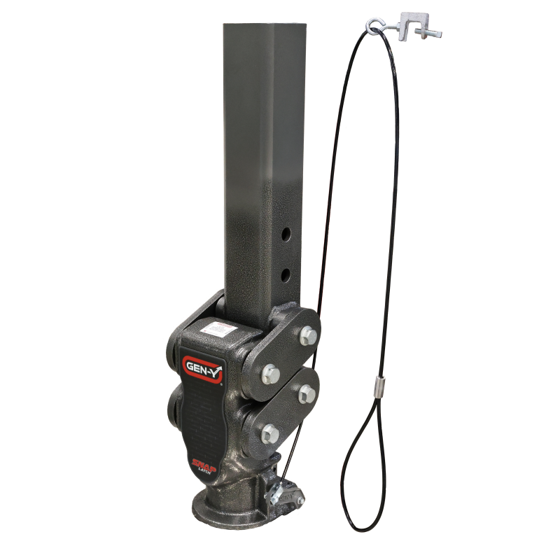 Gen-Y Spartan Torsion-Flex 2.5in Offset 4in SQ Tube Gooseneck 2-5/16in Coupler Standard Height - GH-7052