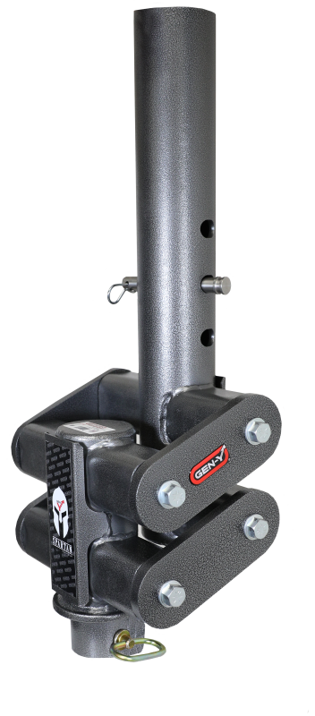Gen-Y Spartan Torsion-Flex 5in Offset 4in RD Tube Gooseneck 2-5/16in Coupler Standard Height - GH-7082HD