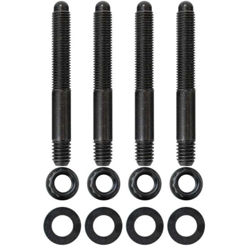 Moroso 5/16in-24 x 2.5in Long 12-Point Nuts Carburetor Stud Kit - 37963