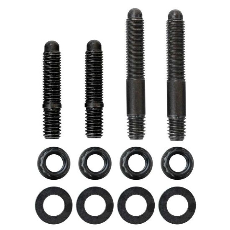 Moroso 2PC 5/16in-24 x 1.625in & 2 PC 5/16in-24 X 2.0in Long 12-Point Nuts Carb Stud Kit w/Bracket - 37966