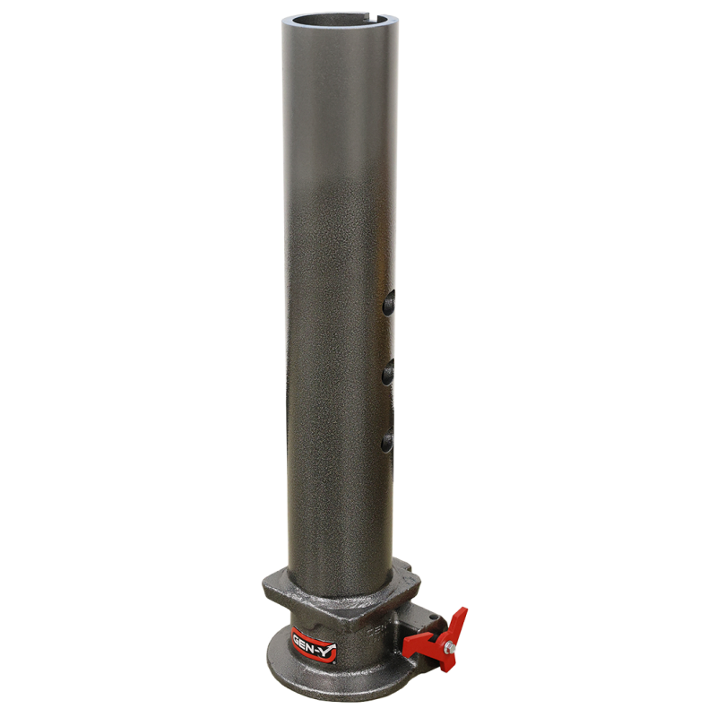 Gen-Y Viking 4in Round Tube Gooseneck Static Hitch w/SnapLatch 2-5/16in Coupler 8.5K TW 30K - GH-7102
