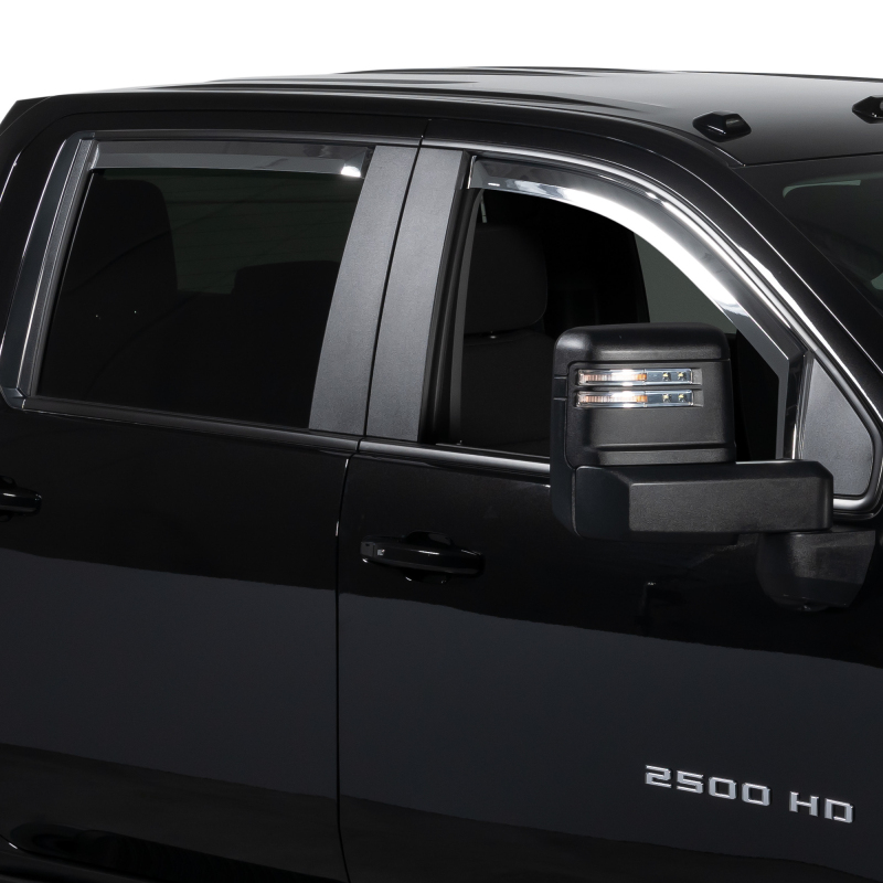 Putco 14-18 Chevy Silverado LD - 4 Door - Crew Cab Element Chrome Window Visors - 480440