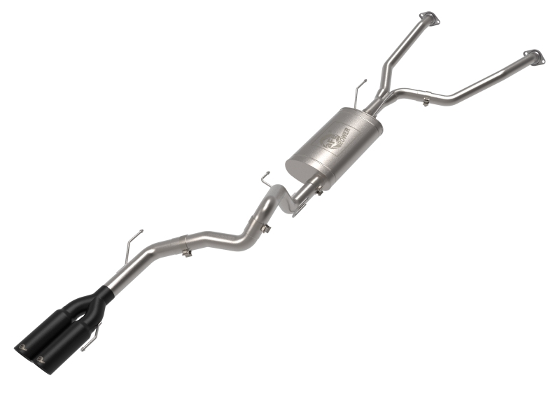 aFe 23-24 Toyota Sequoia V6 3.4L Vulcan Series 2-1/2in to 3in 304 SS Cat-Back Exhaust w/ Black Tip - 49-36068-B