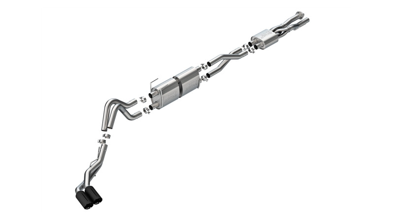 Borla 20-26 Ford F250/F350 SD 7.3L V8 CC SB (160in WB) (SRW) S-Type Cat-Back Exhaust - Brawler Black - 141016BRCB