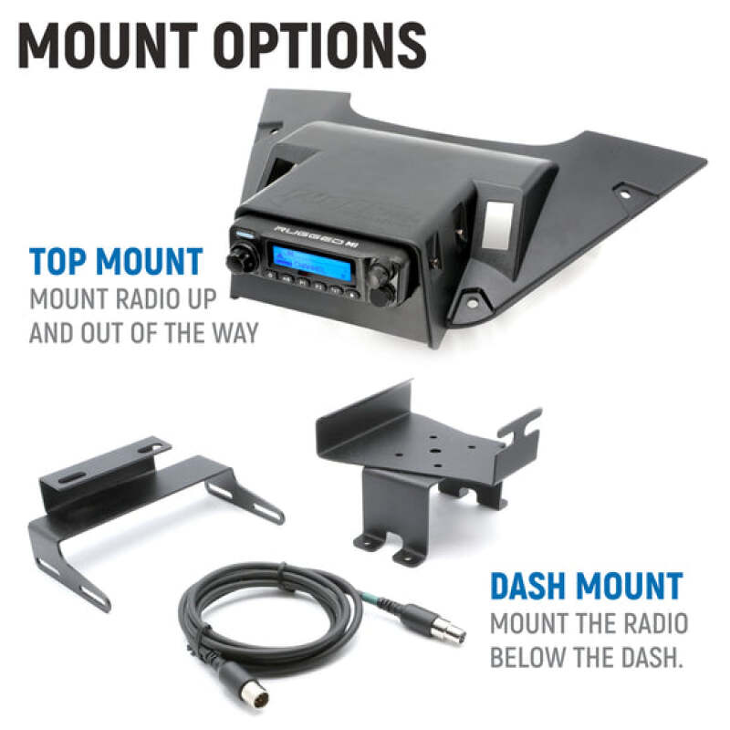 Rugged Radios 20-24 Can-Am Maveric R R Ult. Complete Comm Kit w/ BT Intercom and 2-Way Radio - MAVR-696RS-G1-CM