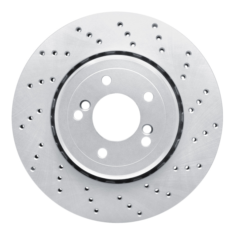 DFC 08-11 BMW 1 Series M Rear Right Drilled Hi-Carbon Alloy Geomet Coated Rotor - 920-31092D