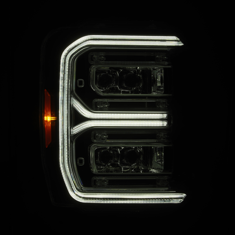 AlphaRex 2023 Ford F250-F450SD  Luxx Series LED Proj Hdlights/ Chrome Activation Lt/ Seq Signal/DRL - 880911