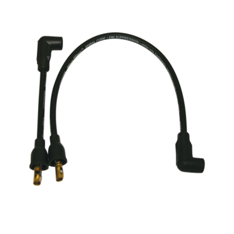 Moroso Harley-Davidson 80-84 FL / 84-99 FXST/FLST /91-98 FXD Spiral Core Wire Set - Black - 27211