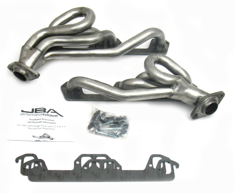 JBA 96-03 Dodge Truck 5.2L/5.9L Magnum 1-1/2in Primary Raw 409SS Cat4Ward Header - 1945S-1