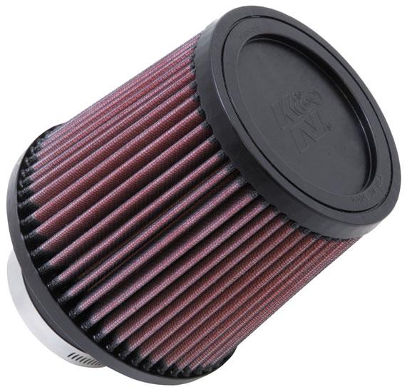 K&N Filter Universal Rubber Filter-Rd Tapered 3in Flange ID x 6in Base OD x 5in Top OD x 5.563in H - RU-4990
