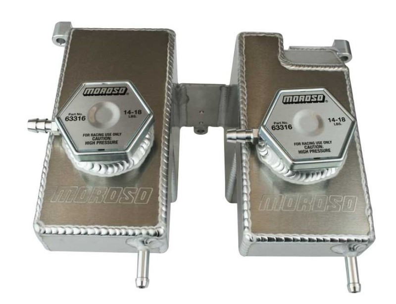 Moroso 16-Up Polaris RZR Turbo/Turbo S Dual Coolant Intercooler Tank - 43002