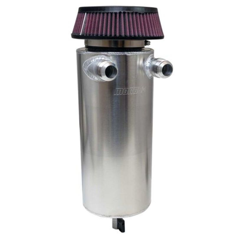 Moroso 6in Diameter Dual -16AN Inlet Aluminum Breather Tank Catch Can - 85755