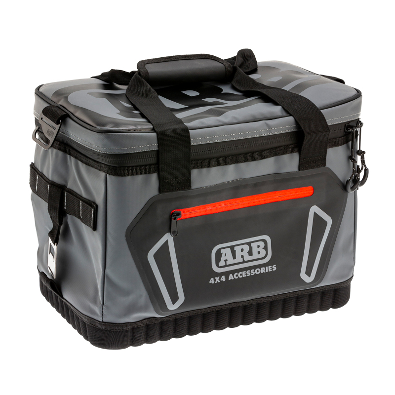 ARB Cooler Bag Charcoal w/ Red Highlights 15in L x 11in W x 9in H Holds 22 Cans - 10100376